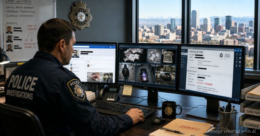 Colorado investigator reviews digital evidence as new law speeds social media warrant responses.