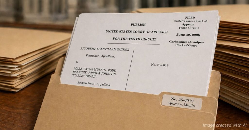 Tenth Circuit Court of Appeals opinion in Quiroz v. Mullin, filed June 30, 2026