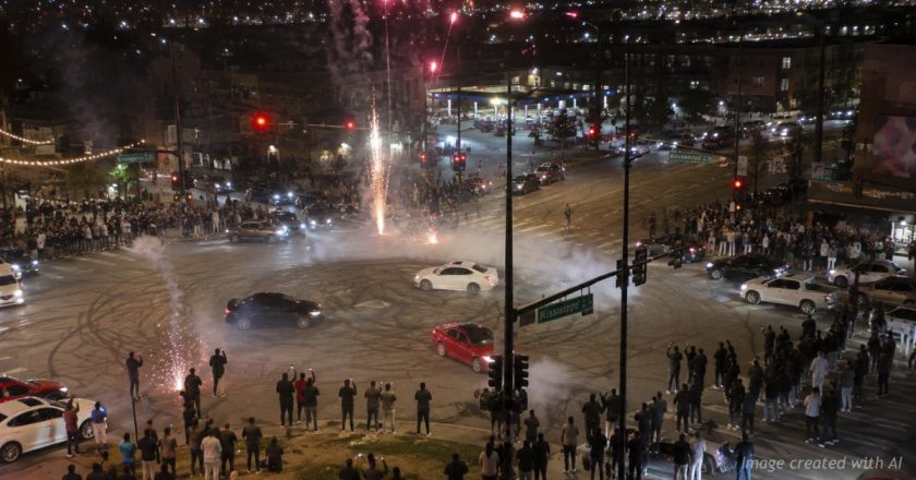 Denver Street Takeover Ends Without Arrests Despite Dangerous Stunt Driving and Fireworks