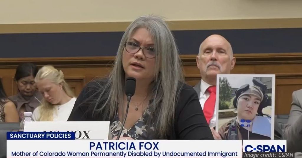 Colorado mother addresses a congressional hearing about the consequences of immigration policy.
