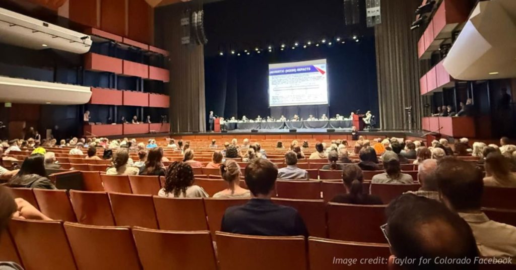 Colorado Springs residents attend a City Council hearing on the controversial data center proposal.
