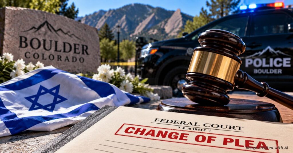 Editorial banner showing Gabe Evans and Manny Rutinel in front of American and Colorado flags with a mountain backdrop.