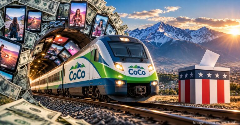 Colorado passenger train emerges from digital ads and taxpayer dollars toward a ballot box