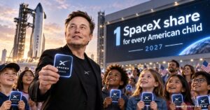 pledge to give one SpaceX share to every American child in 2027.